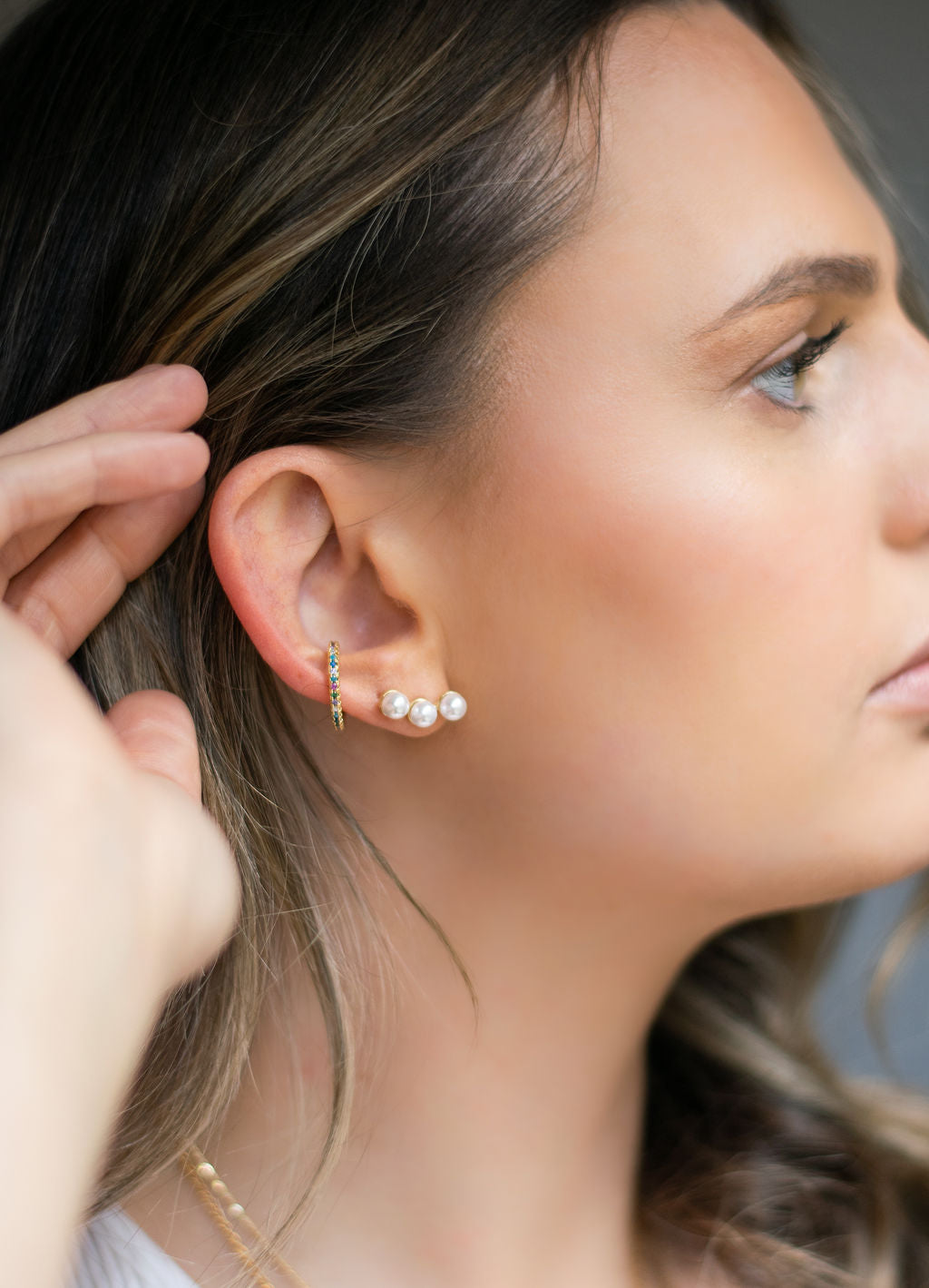 Gemstone Ear Cuff