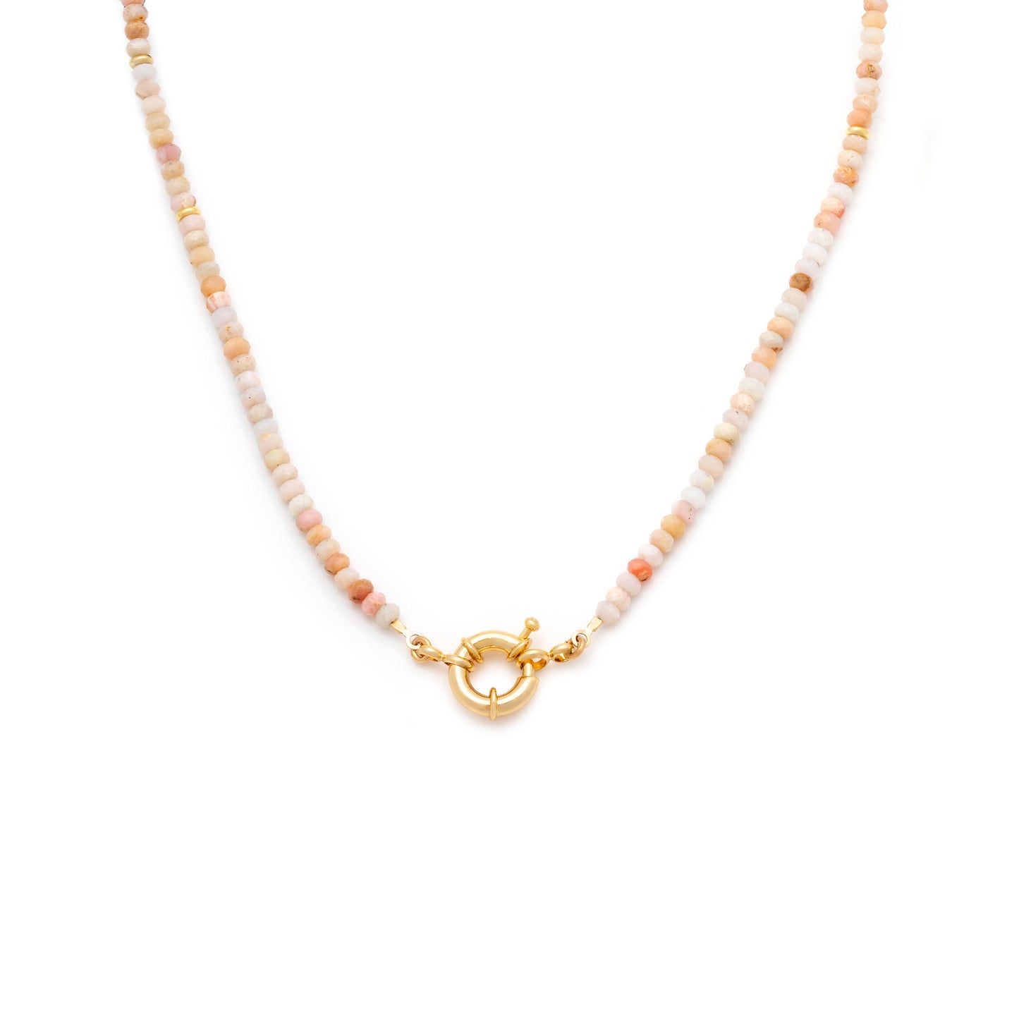 Tri-Coloured Pink Opal Necklace