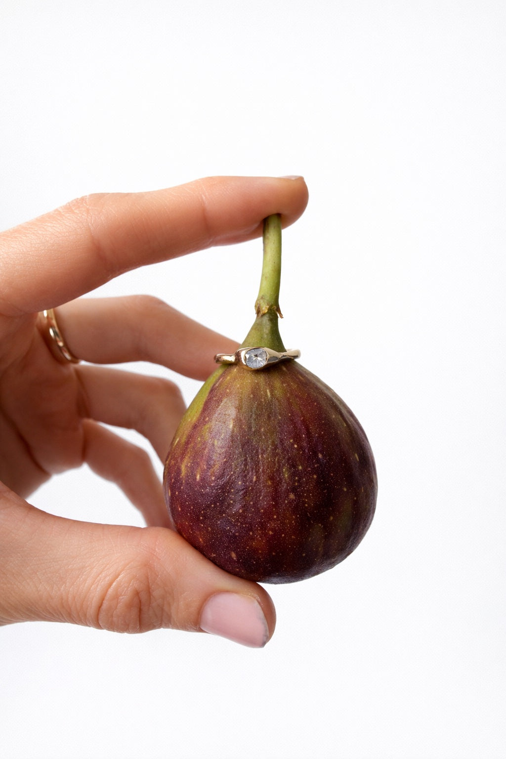 Rose-cut Baguette Diamond Ring