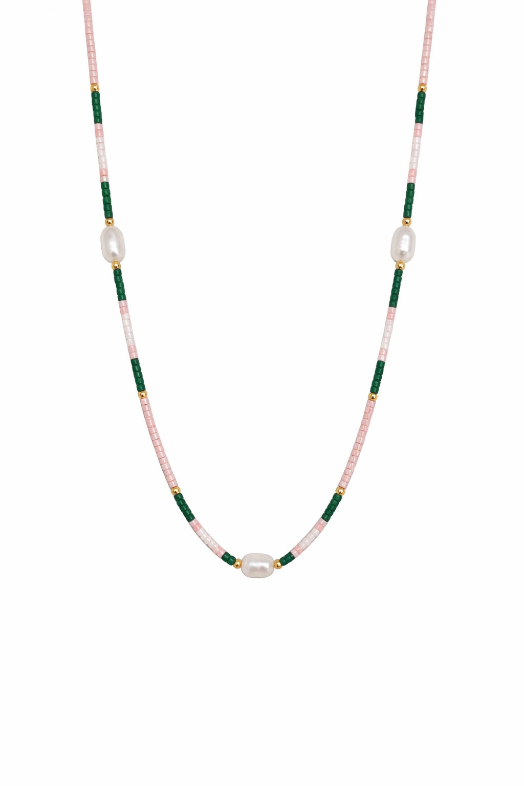 Alex Necklace - Pink and Green
