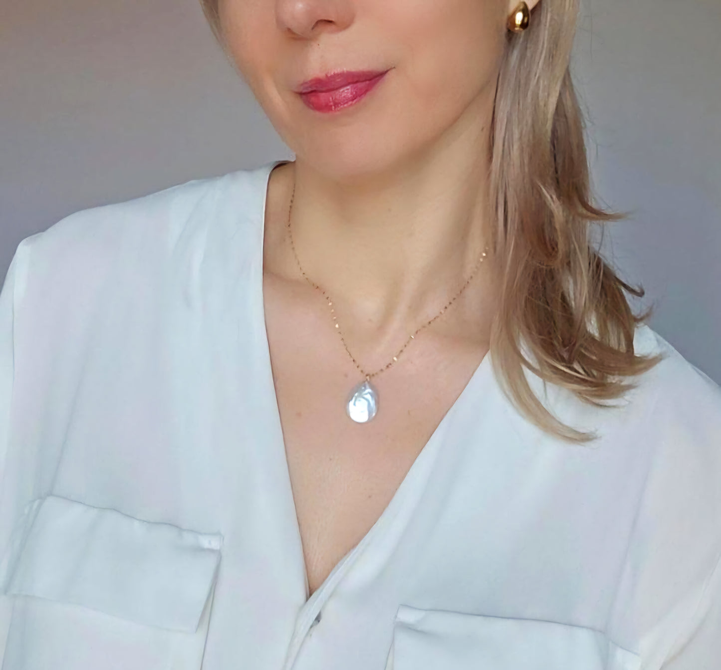 Organic Pearl Necklace