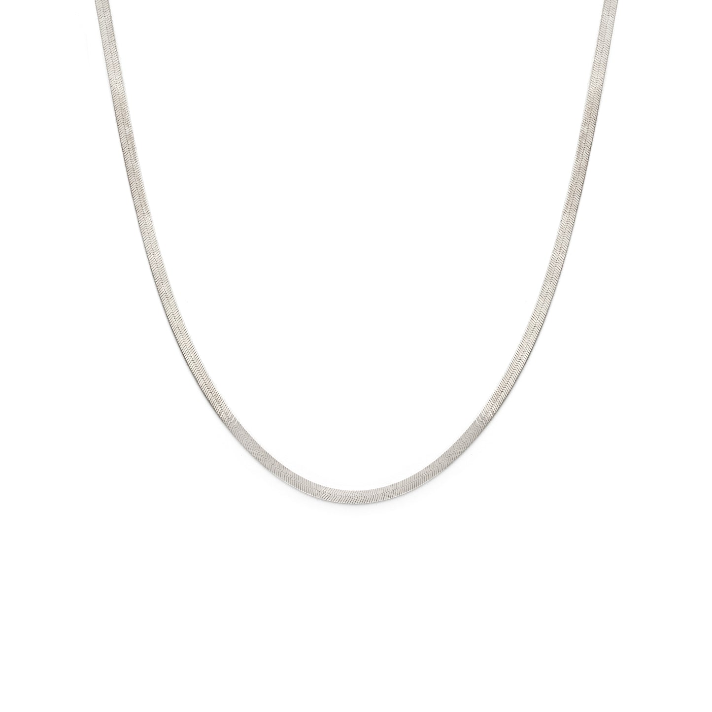 Silver Herringbone