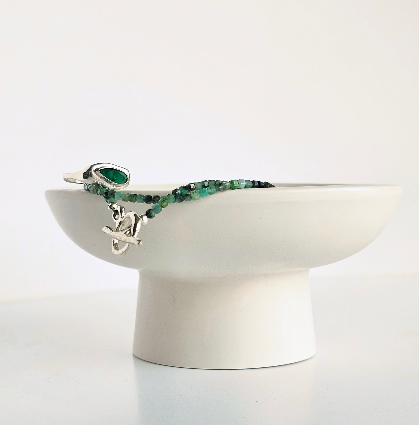 Emerald Toggle Necklace