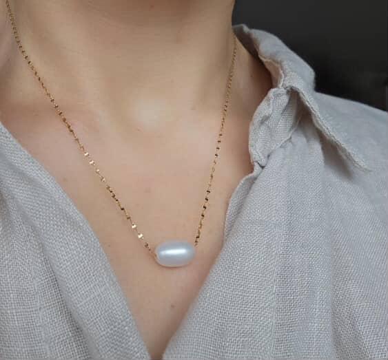 Pearl Slider Necklace