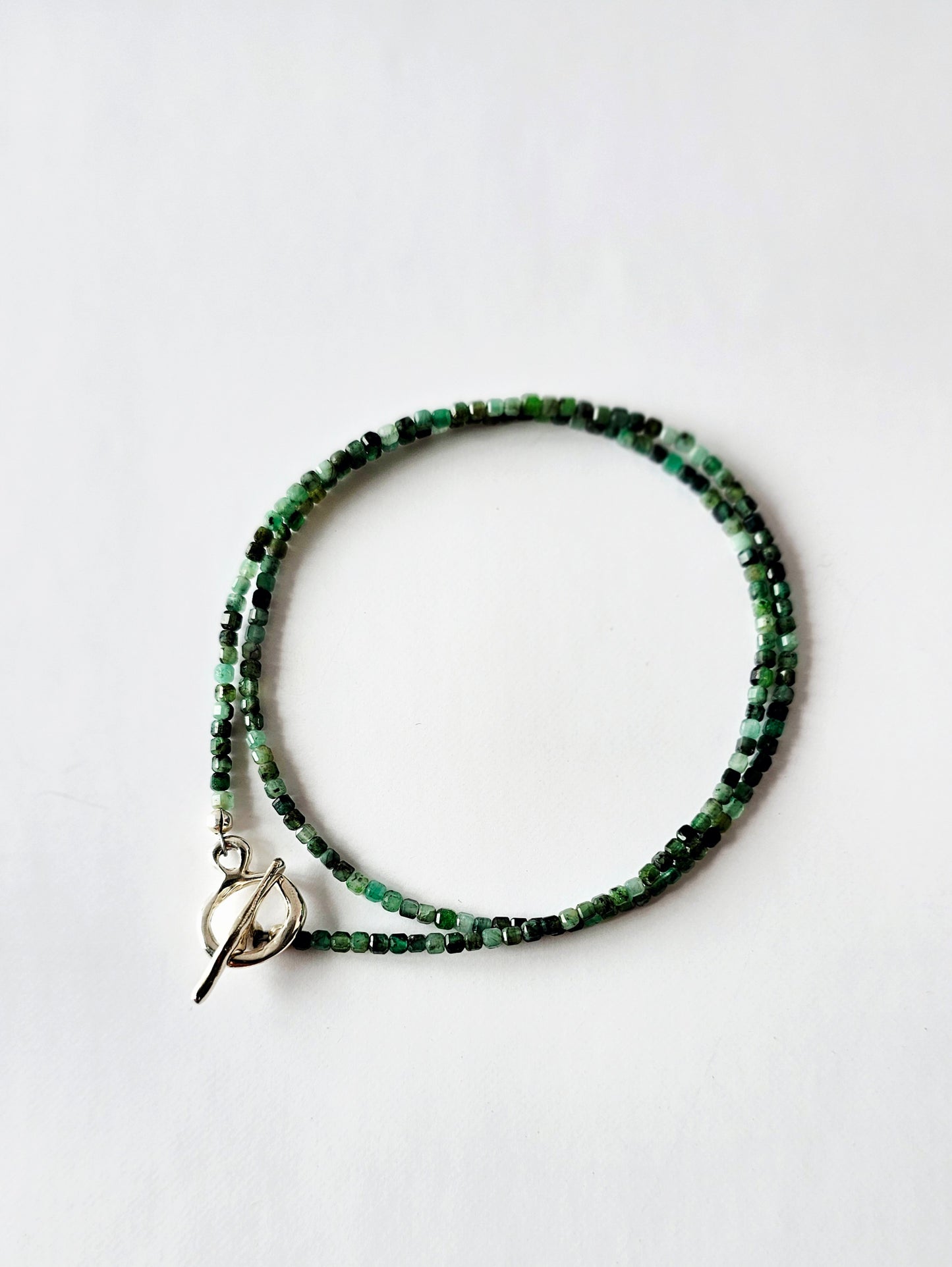Emerald Toggle Necklace