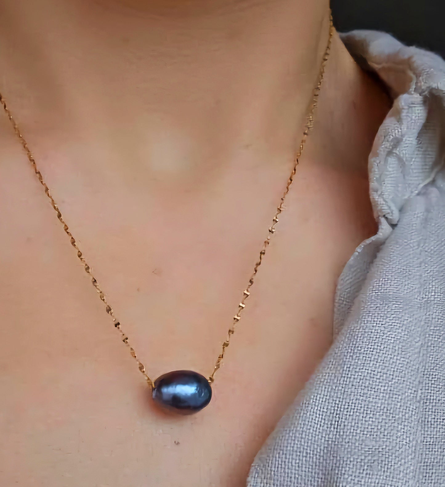 Pearl Slider Necklace