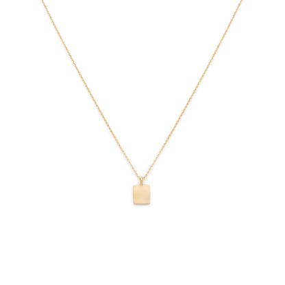 Square Tag Necklace 10k - 14k Coming Soon...