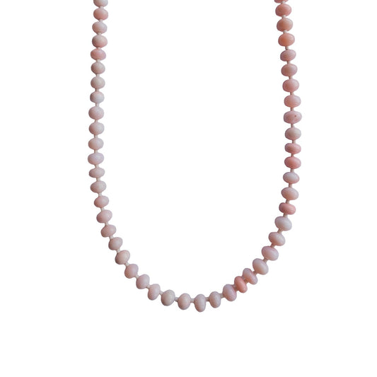 Pink Opal Necklace With Large Clasp