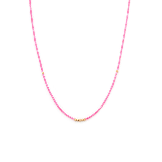 Leandra Brilliant Pink Necklace