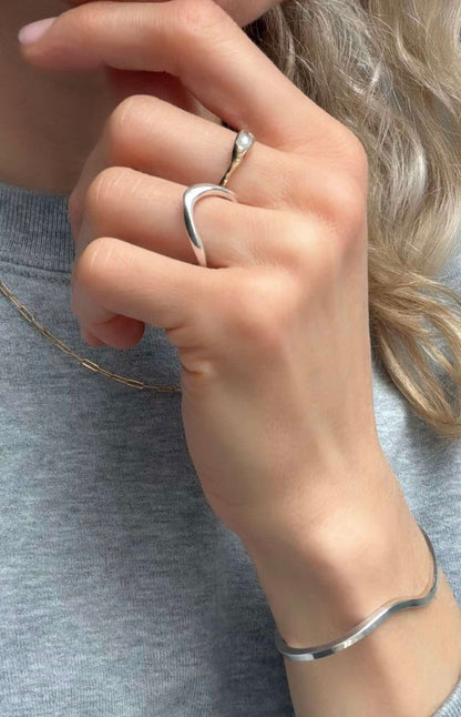 Rose-cut Baguette Diamond Ring