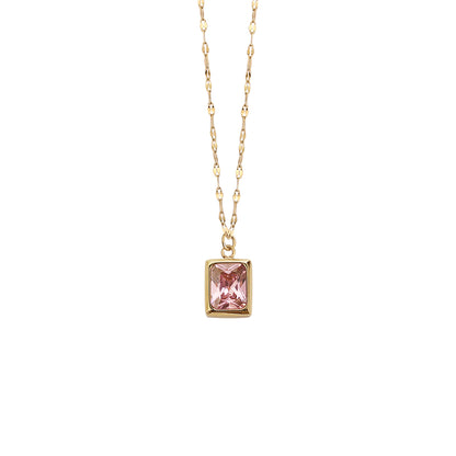 Pink Sapphire Necklace