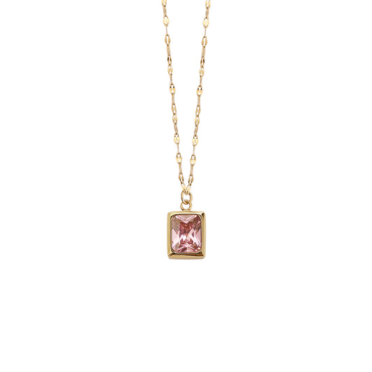 Pink Sapphire Necklace