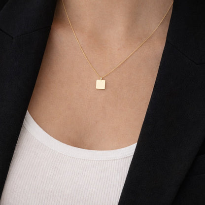 Square Tag Necklace
