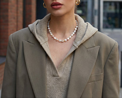 Organic Keshi Pearl Necklace