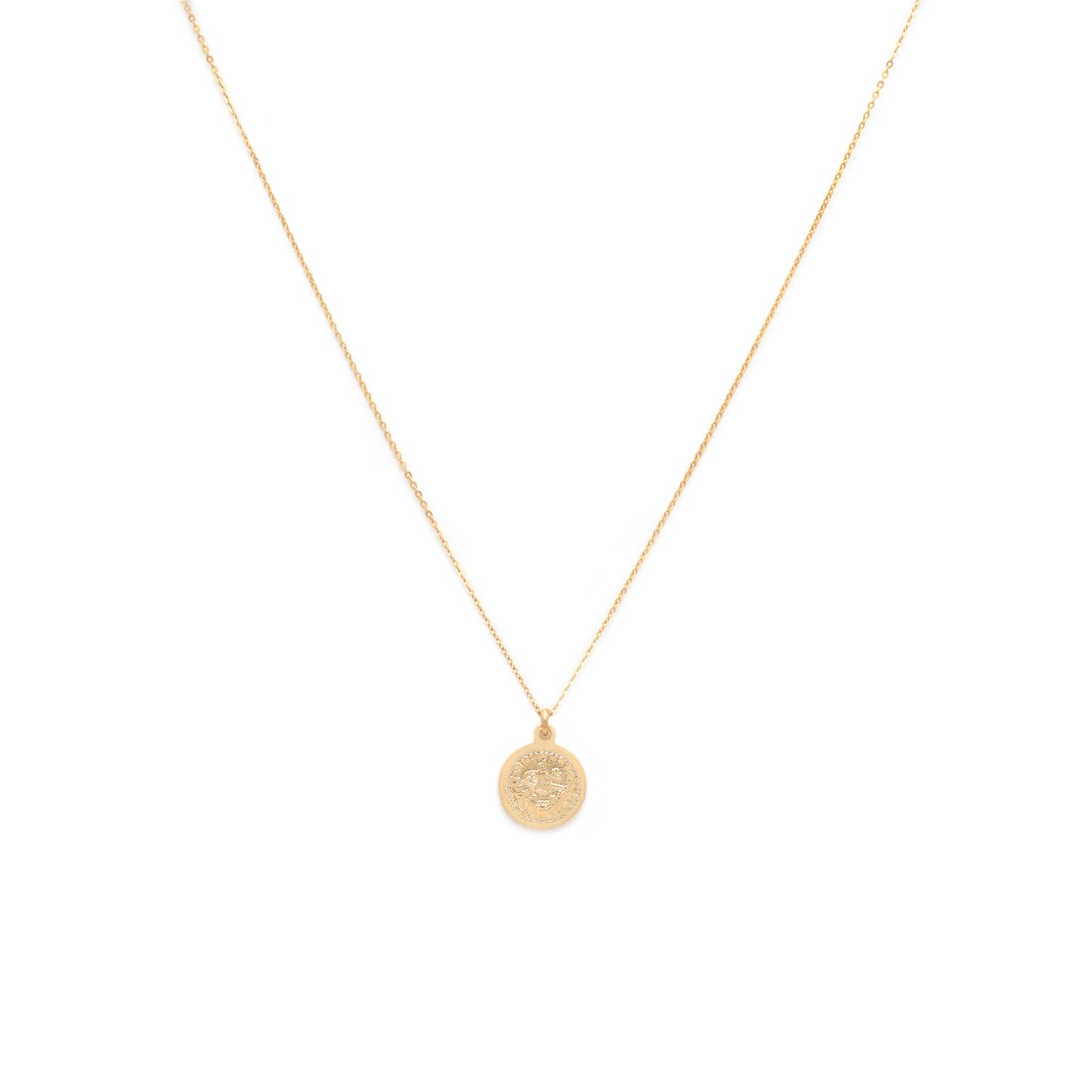 Textured Coin Necklace 10k - 14k Coming Soon...