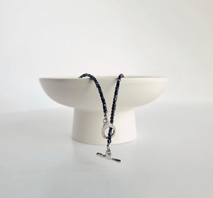 Sapphire Toggle Necklace