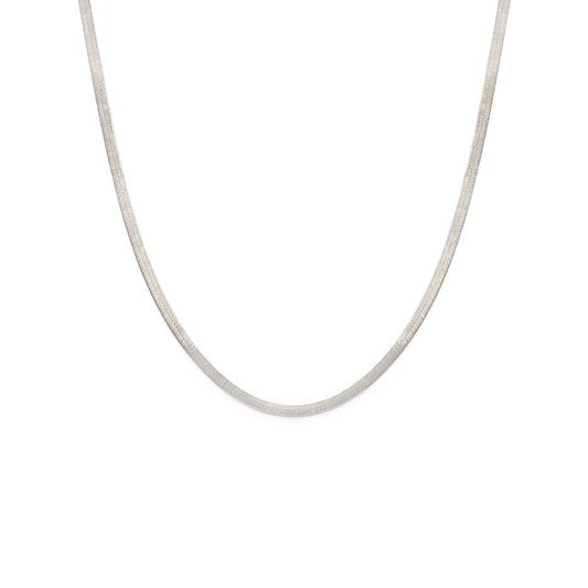 Silver Herringbone