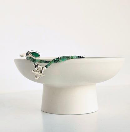 Emerald Toggle Necklace