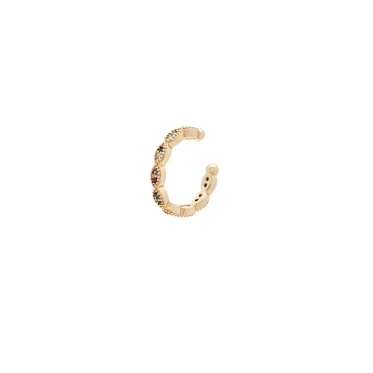 Milgrain Gemstone Ear Cuff