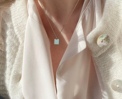 Square Tag Necklace 10k - 14k Coming Soon...