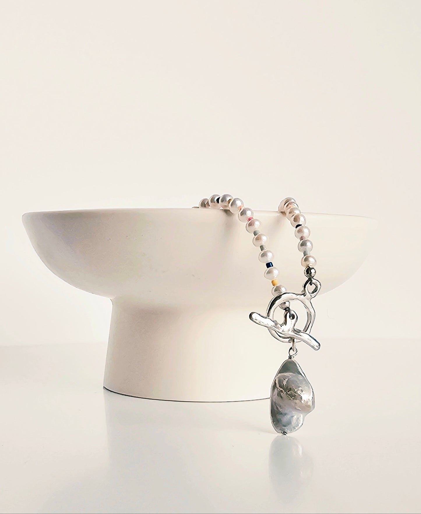 Candy Pearl Necklace With Baroque Pearl