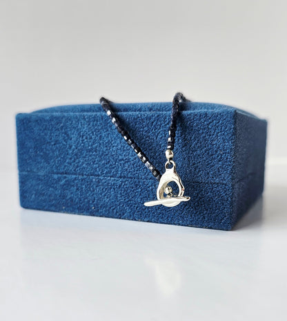 Sapphire Toggle Necklace
