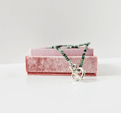 Emerald Toggle Necklace