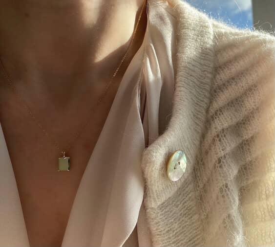 Square Tag Necklace 10k - 14k Coming Soon...