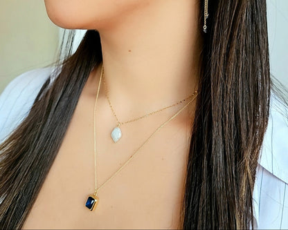 Diamond Pearl Necklace