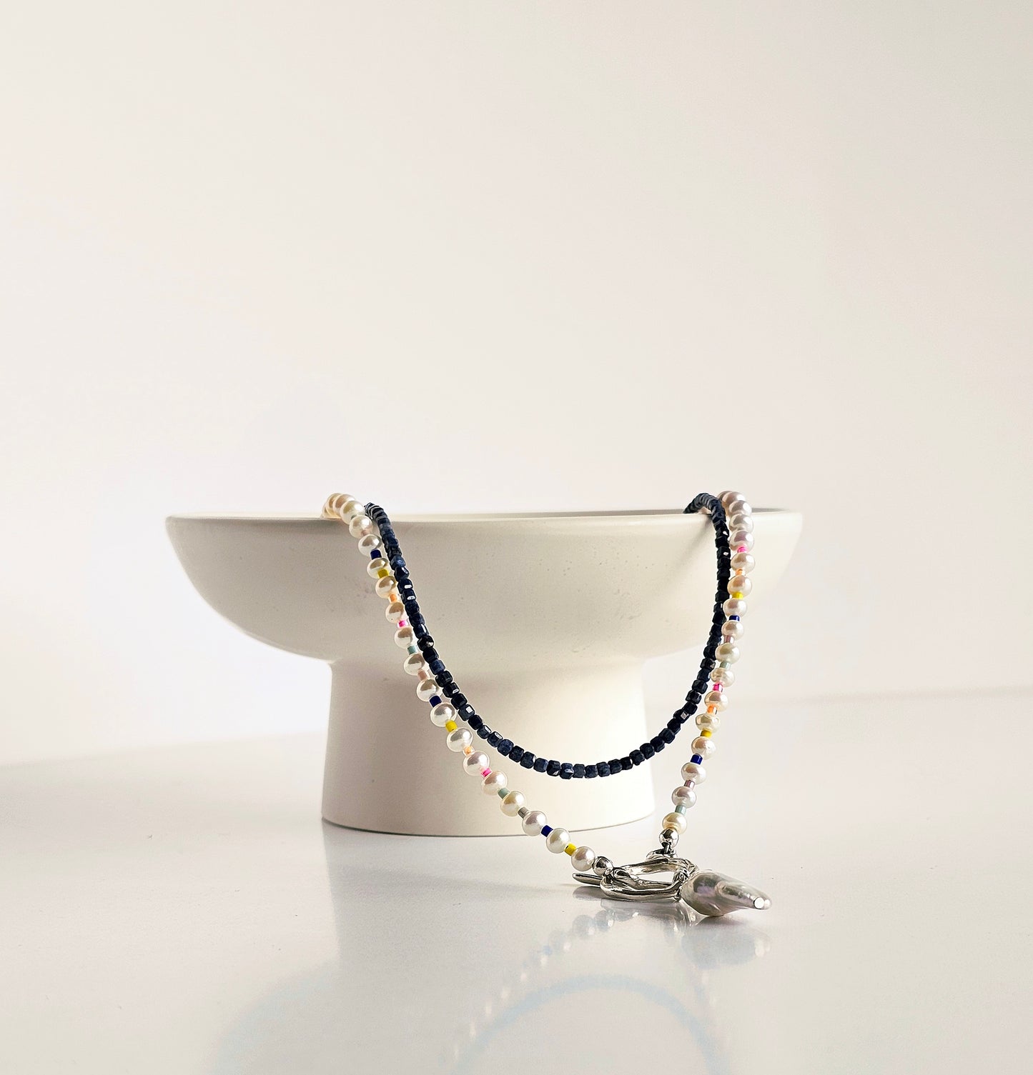 Sapphire Toggle Necklace